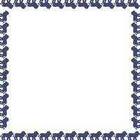 Lion frame. Savannah lion silhouette. Wildlife animal on white background border with empty space vector