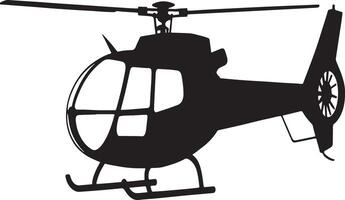 A detailed helicopter silhouette image for design projects vector