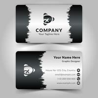 Modern, Creative And Clean Business Card Design Template, Visiting Card. vector