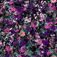 pattern with small colorful flowers background vector