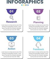 Business growth and health mapping Presentation design for presentation and research purposes vector