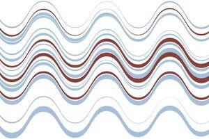 simple abstract dark and light color wavy thin line pattern abstract wave pattern in blue and brown vector