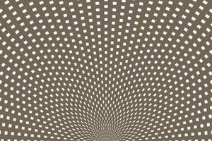 simple abstract white color small square geometric pattern on mushroom color background radial grid of concentric squares vector