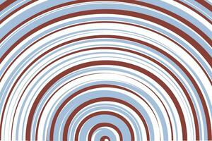simple abstract dark and light color thin to thick half circle line pattern concentric arcs in blue and brown vector