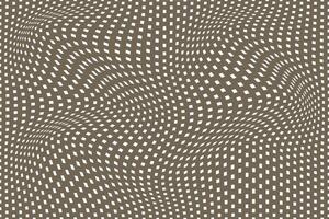 simple abstract white color small square wavy pattern on mushroom color background optical illusion wavy grid of squares vector