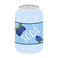 Flat canned and bottled fizzy fruit drink, and flavored sodas. Summer cold and soft drinks. vector