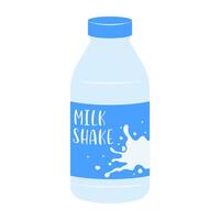 Flat illustrations of fruit juice and beverage containers with colorful labels. Summer cold and soft drinks. vector