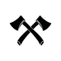 Crossed axes black icon vector