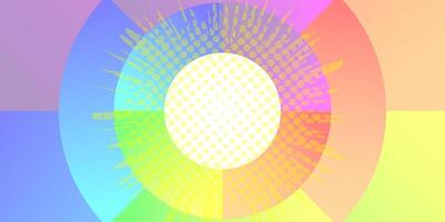 A colorful abstract image with a circular shape vector