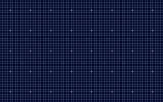 Dark blueprint style grid pattern with luminous cross markers on deep blue background seamless technology design concept for engineering diagram layout schematic technical math science vector