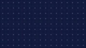 Dark blue grid with higher density of plus signs, precise technical pattern, symmetrical layout ideal for blueprint backgrounds, digital design templates, or engineering technology presentations vector