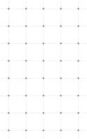 Minimal white background with black crosshairs and dotted grid lines, clean abstract layout for technical drawing, measurement, mapping, interface, blueprint, and modern digital design use. vector