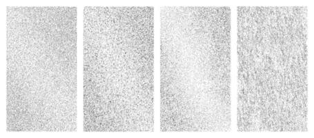 Halftone noise texture elements on transparent background dotted pattern retro comic grain effect rough surface dot pack minimal abstract design editable black white grunge vector