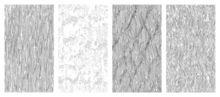 Curved line pattern elements on transparent background Minimal wavy abstract motion distortion decorative design retro modern style editable black white texture pack vector
