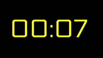10 second countdown with yellow digital numbers on black background perfect for projects needing timerelated visuals or deadline themes video