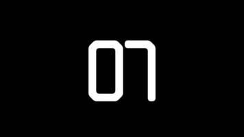 10 second countdown timer with white number on black background ideal for presentations, websites, apps, or videos needing a bold timer element