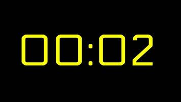 5 second countdown with yellow digital numbers on black background perfect for projects needing timerelated visuals or deadline themes video