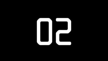 5 second countdown timer with white number on black background ideal for presentations, websites, apps, or videos needing a bold timer element