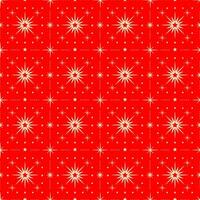 Red Christmas seamless pattern with snowflakes vector