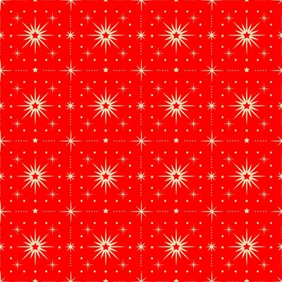 Red Christmas seamless pattern with snowflakes