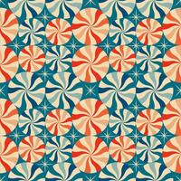Blue and Red Christmas New Year seamless pattern with sweets vector