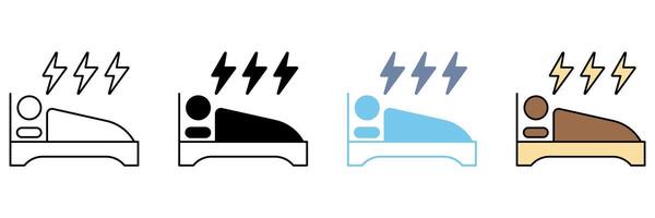 SLEEP DISORDERS concept line icon. Simple element illustration. vector
