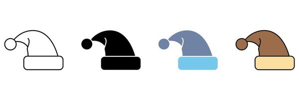 CHRISTMAS HAT concept line icon. Simple element illustration. vector