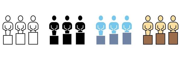 EQUALITY line icon. element illustration. vector