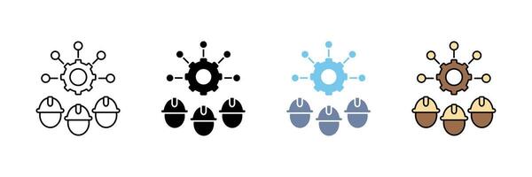 engineer icon. Simple element illustration. vector