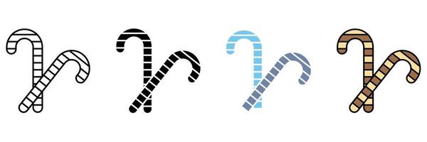 candy cane concept line icon. Simple element illustration. vector