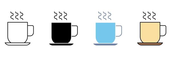 HOT CHOCOLATE concept line icon. Simple element illustration. vector