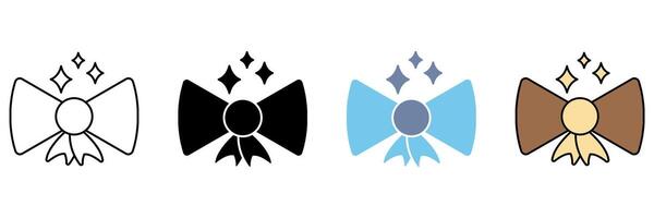 BOW concept line icon. Simple element illustration. vector