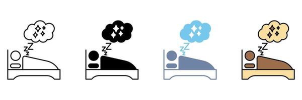 DREAM concept line icon. Simple element illustration. vector