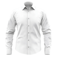 Plain White Shirt Front View Isolated With Transparent Background png