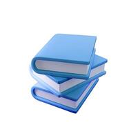 3d Stack of blue books illustration, ideal for educational, academic, or literary themes. Perfect for e-learning, libraries, or publishing visuals. SEO-friendly design for top visibility. vector