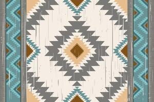 Beautiful embroidery Motif design in vintage color pattern vector