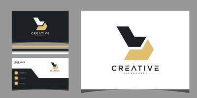 Abstract initial letter B logo and business card design. vector