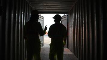 Engineers and technicians inspect the inside of containers and order repairs at the container manufacturing and storage site,92 photo