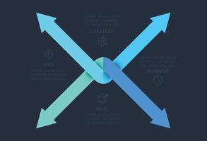 Timeline infographic with 4 steps vector