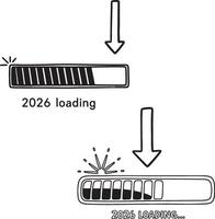2026 Loading Progress Bar vector