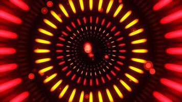 Red and Orange Infinite Luminescent Abstract Space Background VJ Loop in 4K video