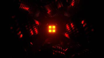 Red Fantastic Tunnel to Unknown Background VJ Loop in 4K video