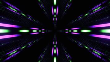 Purple and Green Extraterrestrial Neon Glow Cyber Highway Background VJ Loop in 4K video