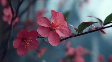 Detailed macro wallpaper of flower against green soft background photo