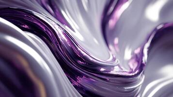 Photorealistic abstract luxury background with smooth textured wave details photo