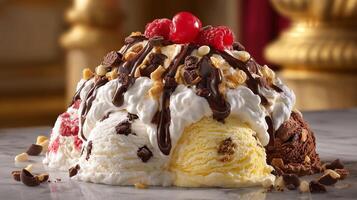 Frozen creamy delight photo in vivid photo lighting