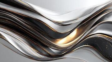 Smooth wave textured photorealistic luxury background photo with detailed textures