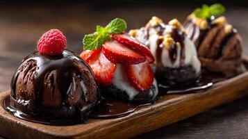 Crisp dessert photo with clear sharpness