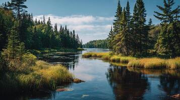 Vivid summer countryside photography with sharp texture details photo