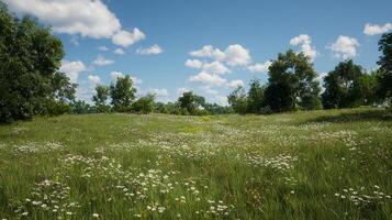 Summer field photography glowing with sharp texture details photo